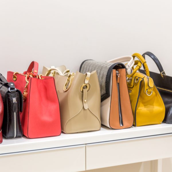 Collection,Of,Handbags,Standing,In,A,Row